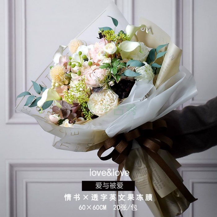 情书-英文透字果冻膜