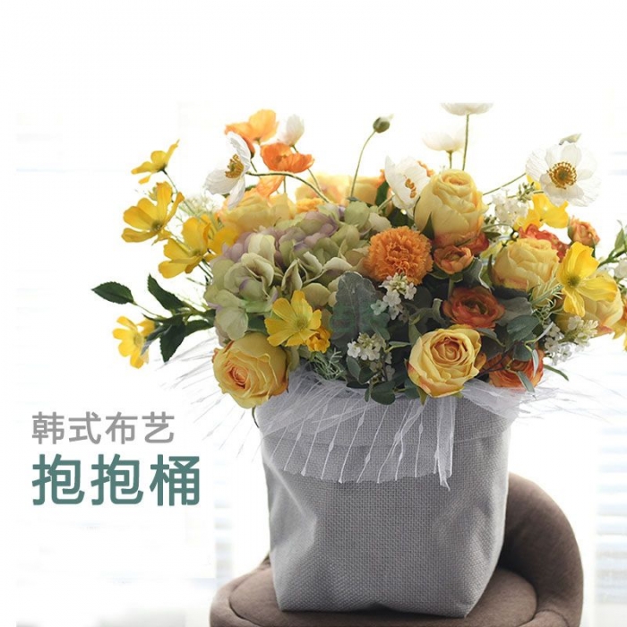 韩式布艺抱抱袋