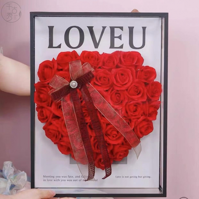 海洋之心礼盒+香皂花 （成品送手提袋）
