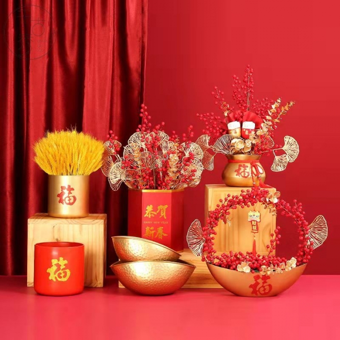 新年大福桶金属福桶