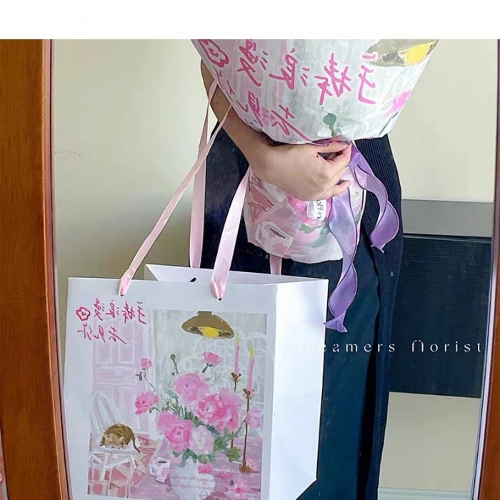 七夕鲜花花束包装袋浪漫满屋系列